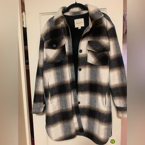 Thread & Supply plaid shacket XS